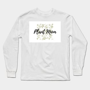 Plant Mom Floral Pattern Long Sleeve T-Shirt